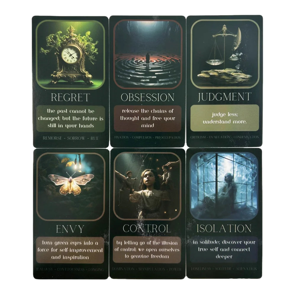 Shadow Work Oracle Deck - Premium Set - 33 Inner Transformation Cards